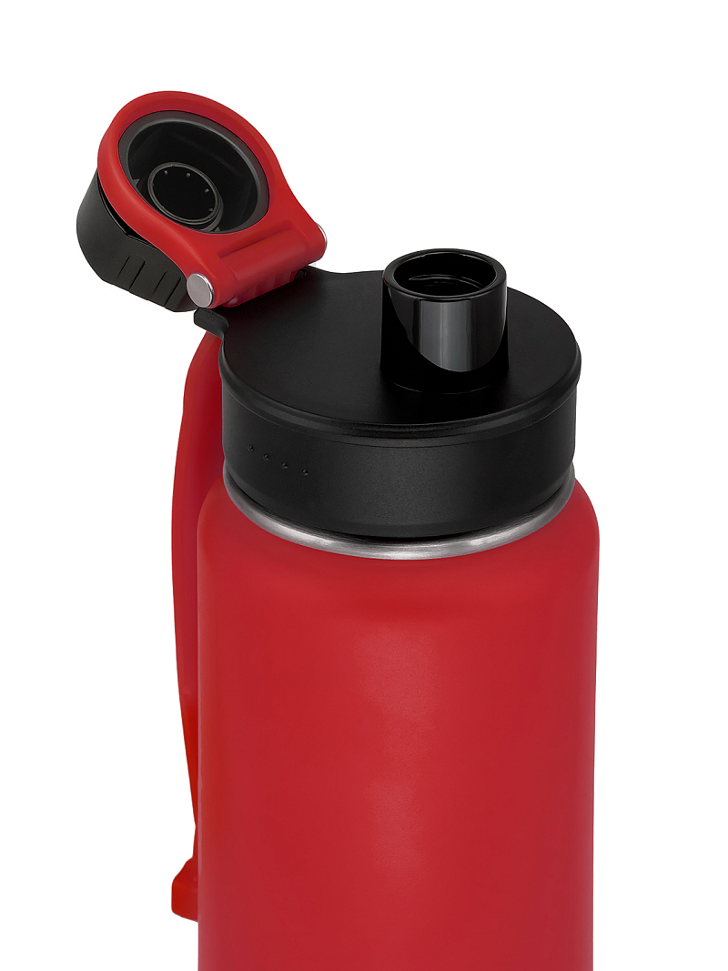 Термокружка 0.53л серии 708 красная со спортивной крышкой - 3