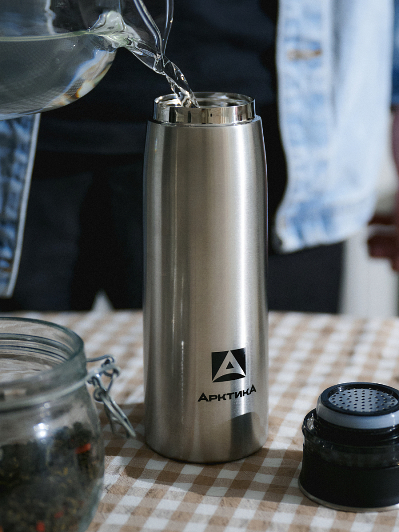 Термокружка 0.42л серии 715 стальной с ситечком - 6
