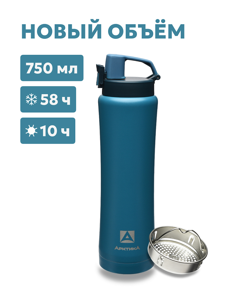 Термокружка 0.75л серии 702 «Сититерм» «Нордик» с ситечком (уценка) - 1