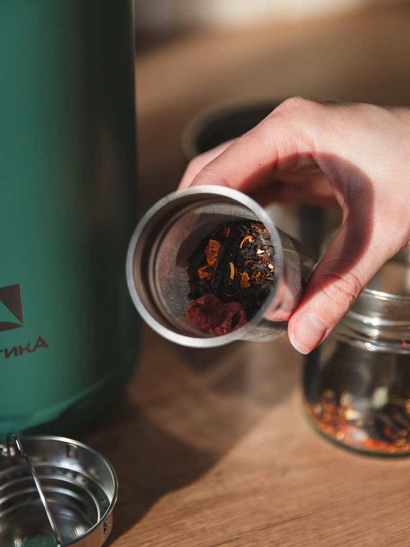 Термос 3л серии 206 «Хвоя» с ситечком - 5