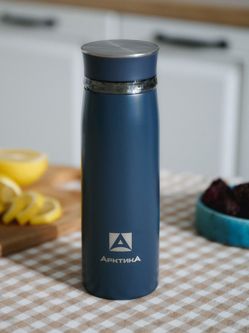 Термокружка 0.42л серии 715 «Индиго» с ситечком - 4