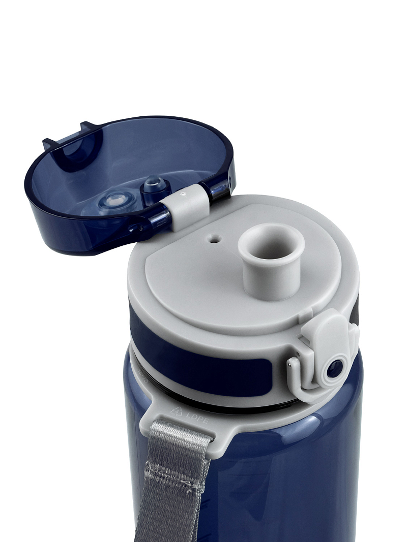 Тритановая бутылка 0.5л серии 720 глянцевая синяя с ситечком - 7