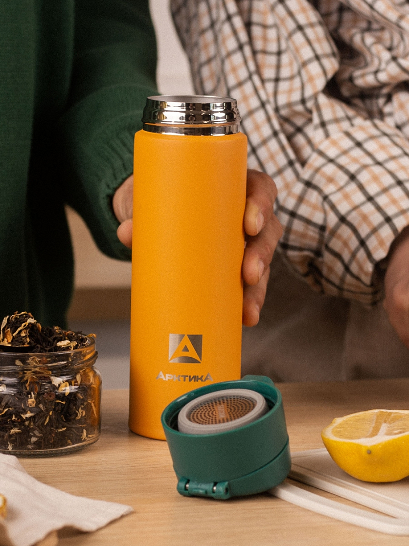 Термокружка 0.47л серии 703 «Морошка» с ситечком (уценка) - 6