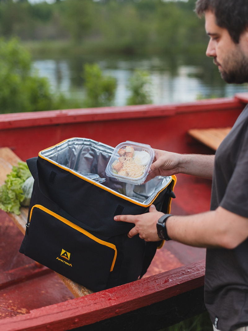 Термосумка-холодильник 30л серии 3000 чёрная с люком - 6