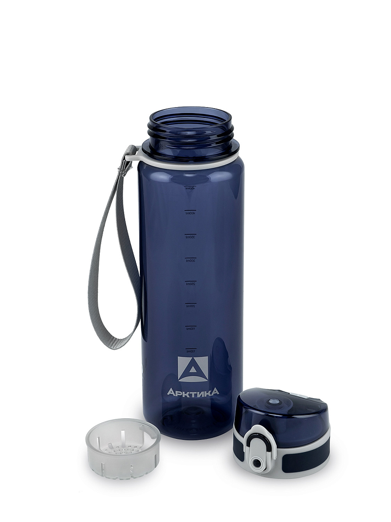 Тритановая бутылка 0.5л серии 720 глянцевая синяя с ситечком - 9