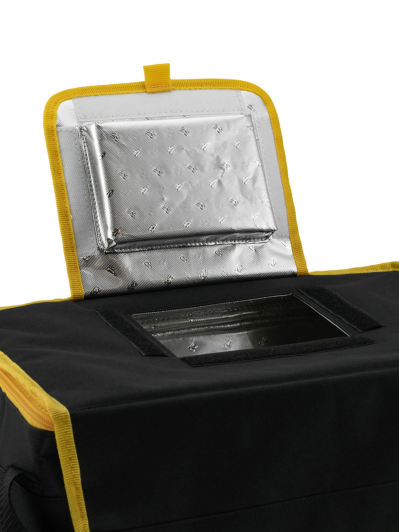 Термосумка-холодильник 30л серии 3001 чёрная с люком - 3