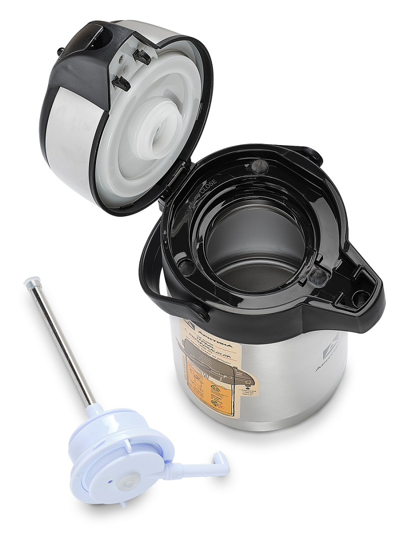 Термос 2.5л серии 501 стальной с помпой - 3