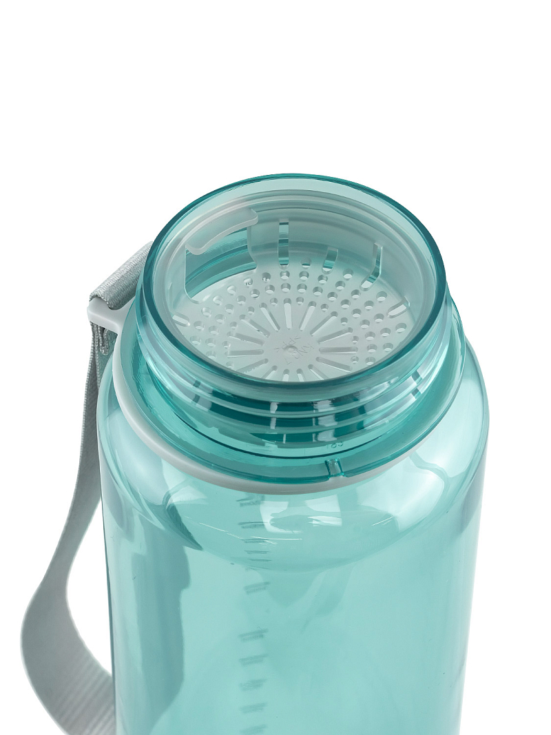 Тритановая бутылка 1л серии 720 глянцевая голубая с ситечком - 8